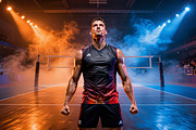 Volleyball Spotlight Backdrops, a Background Graphic by 3Motional (Thumbnail 4 of 15)