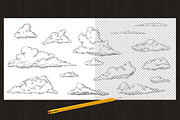 Set sketches of clouds, an Object Graphic by CGterminal (Thumbnail 3 of 5)