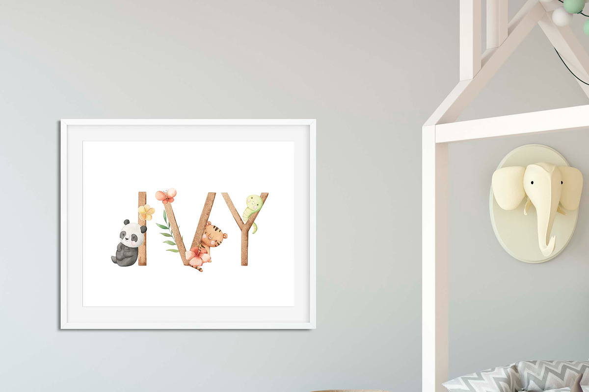 Name Creator - Safari animals, an Animal Illustration by Alesya Pytskaya (Photo 7 of 8)