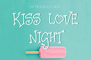 Kiss Love Night, a Sans Serif Font by Creamy Script (Thumbnail 1 of 4)