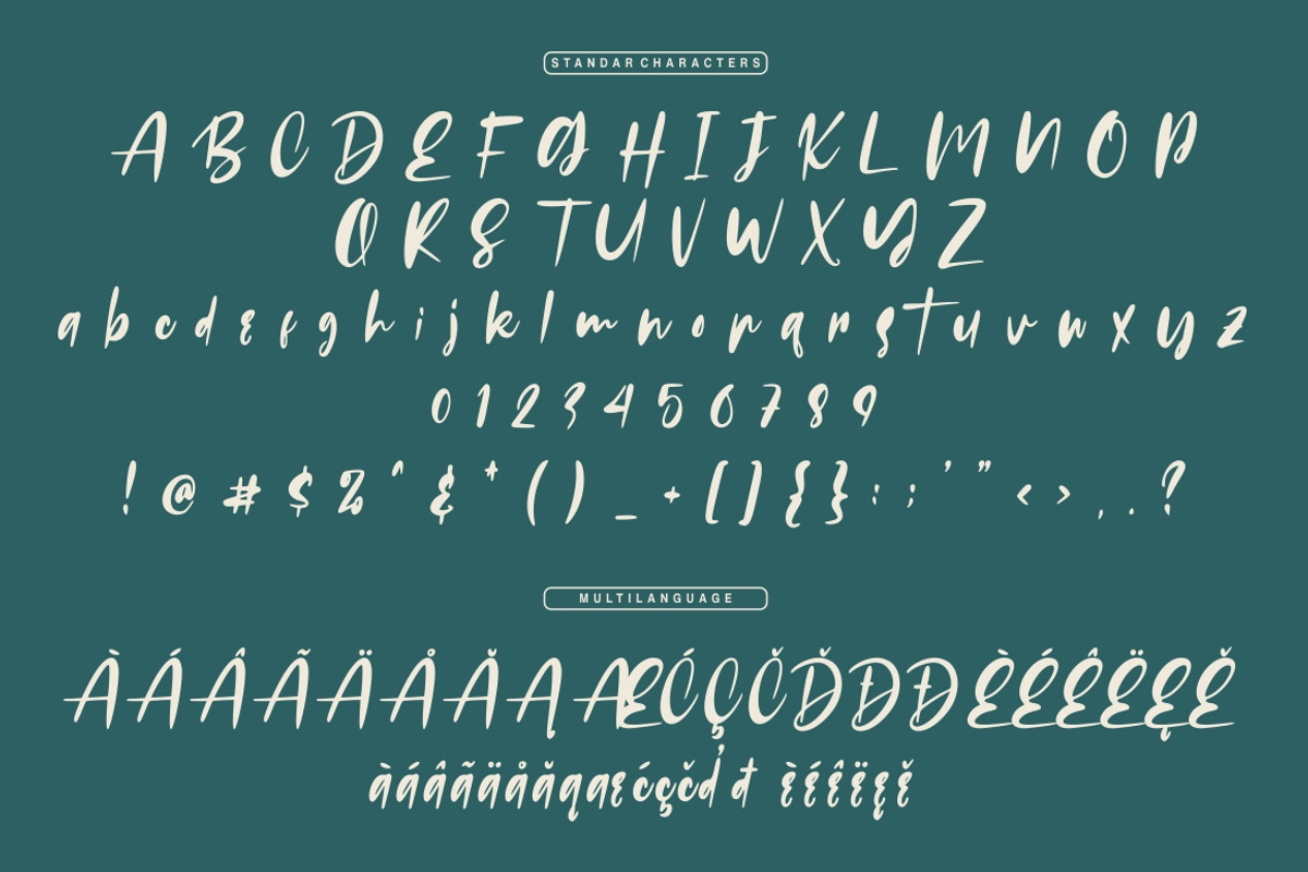 Russeline - Handwritten Font preview 7