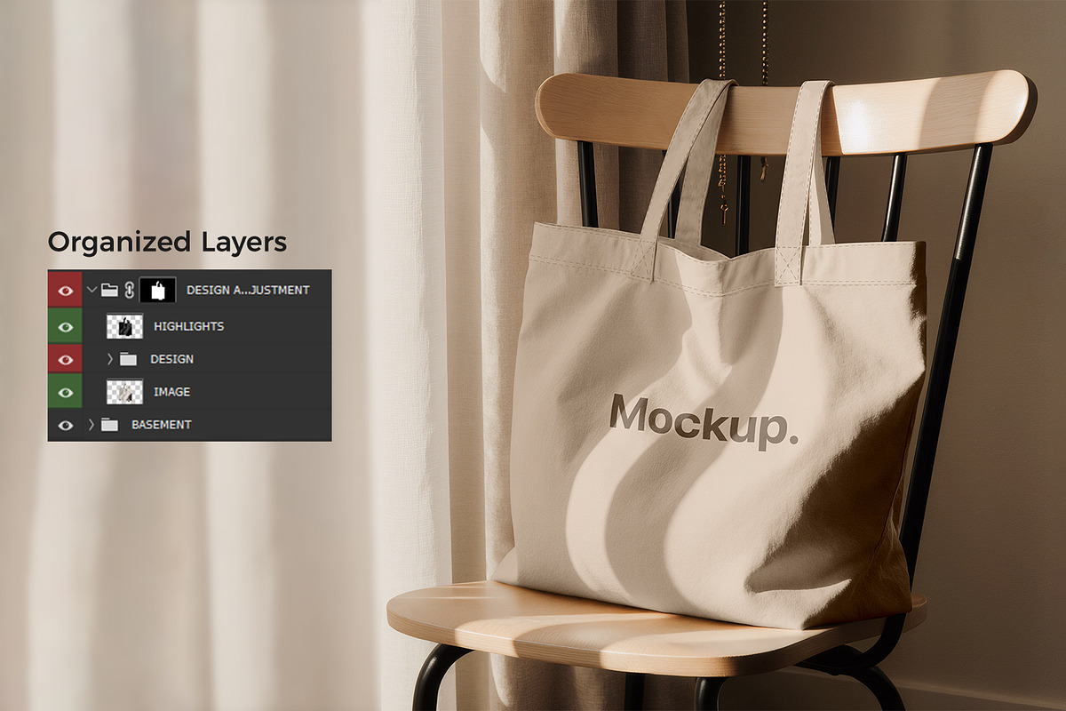 Canvas Tote Bag Mockup, a Product Mockup by RamStudio2 (Photo 5 of 8)