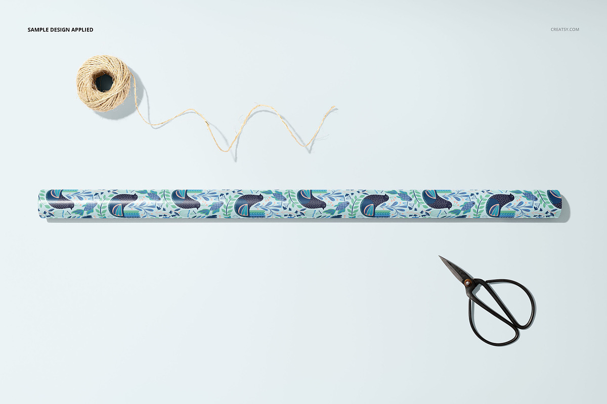 Gift Wrapping Paper Mockup Bundle, a Packaging Mockup by creatsy5 (Photo 31 of 35)