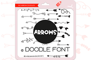 Arrow Doodles - Dingbats Font, a Symbol Font by WADLEN (Thumbnail 1 of 7)