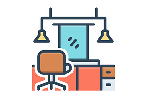 Salon parlor color icon, a Duotone Icon by Creative priyanka