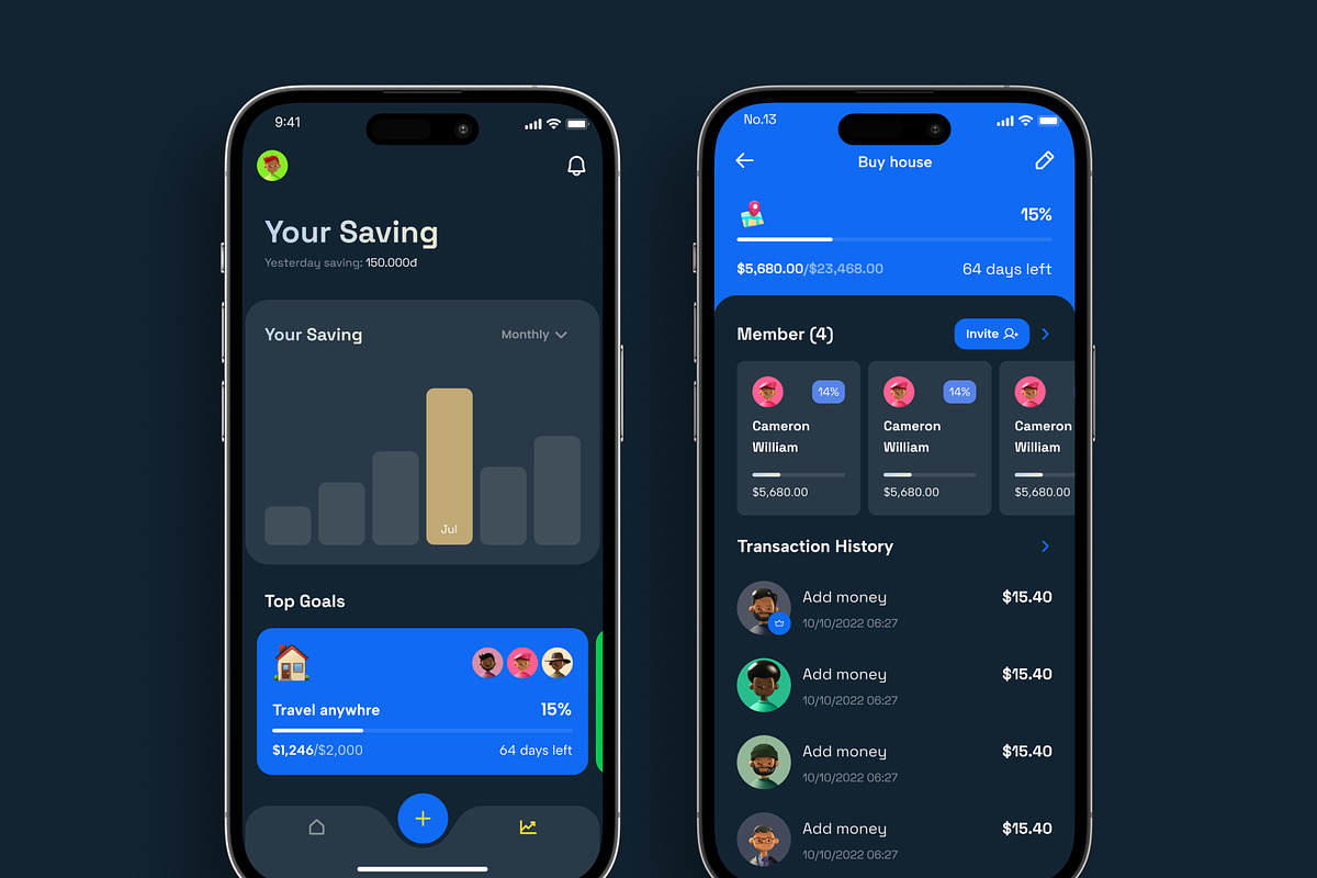 Saveet - Saving Goal Money UI KIT, an App Template by No.13 (Photo 3 of 5)