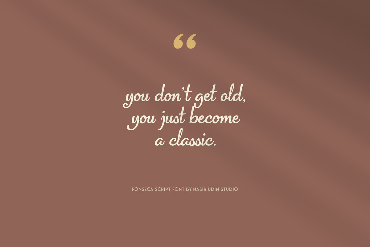 Fonseca Script, a Script Font by Nasir Udin (Photo 10 of 10)