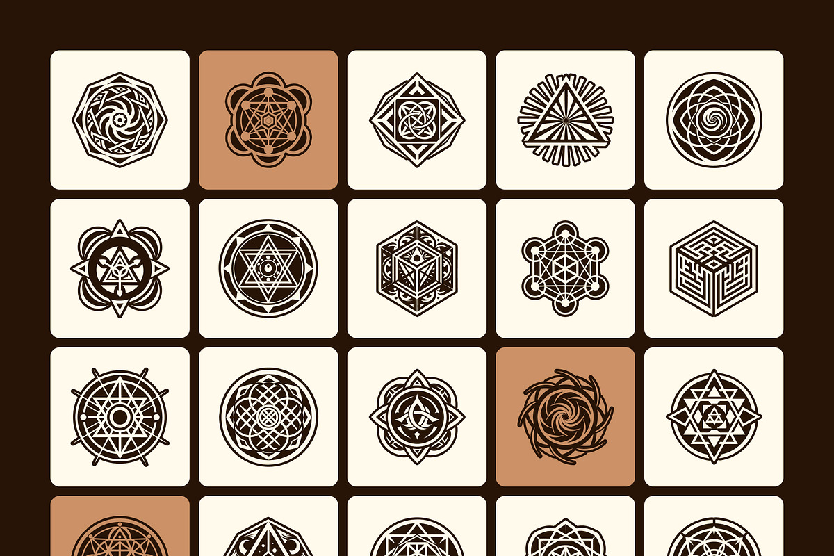 795 Sacred Symbols, a Solid Icon by Creative Stall (Photo 18 of 21)