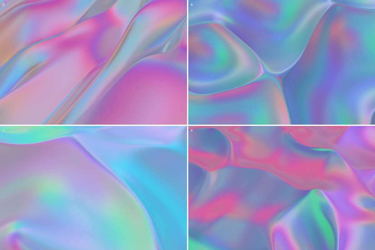 Iridescent Abstract Backgrounds, a Background Graphic by BIBIART (Photo 9 of 12)