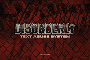 DISORDERLY - Text Abuse System