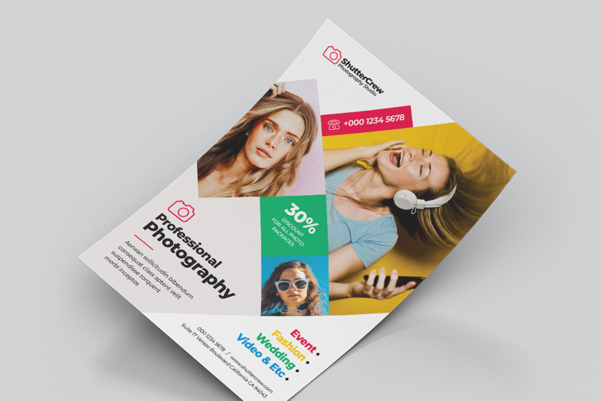 Photography Flyer, a Flyer Template by Verazo (Photo 2 of 3)