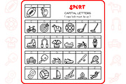 Sport Alphabet - Dingbat Font, a Symbol Font by WADLEN (Thumbnail 2 of 7)