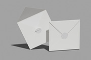 Square Card Envelope Mockup, a Merchandise Mockup by Unerispace (Thumbnail 3 of 5)