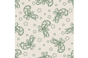 Christmas seamless pattern with, an Object Illustration by Tati_Kli