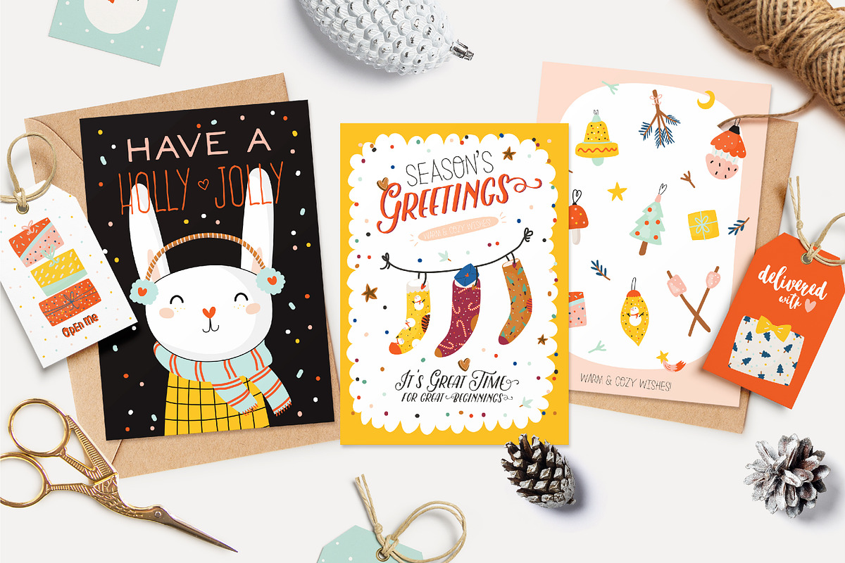 Cute Christmas & New Year BUNDLE, a Seasonal Illustration by Ruslana Lubenets (Photo 95 of 104)