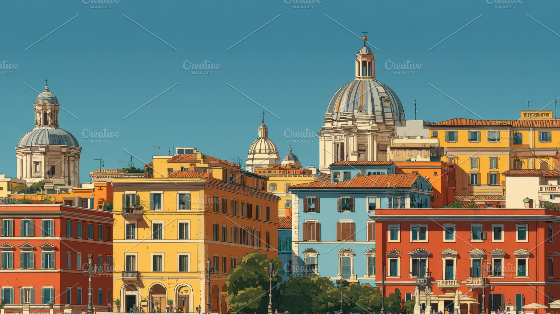 Buildings in Rome under clear sky, a Photo by Beautiful things