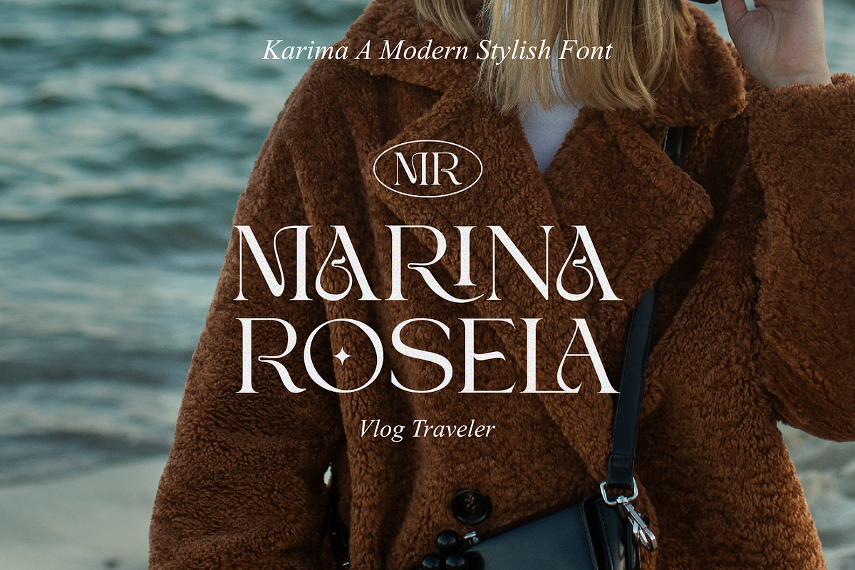 Karima A Modern Stylist Font, a Serif Font by zeenesia (Photo 2 of 20)