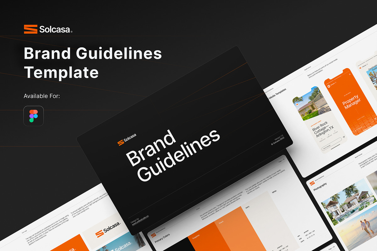 Solcasa - Brand Guidelines Template, a Presentation Template by Uniko Studio (Photo 1 of 10)