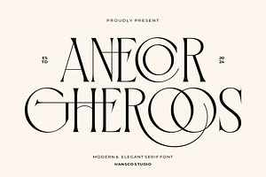 Anecor Gheroos Font