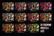 10 Cyberpunk Lightroom Presets LUTs, an Action Add-On by SparkleStock (Thumbnail 2 of 8)