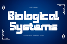 Biological Systems - Tech Font