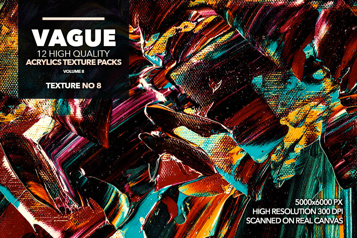 Vague II: 12 Acrylics Textures, a Texture Graphic by nicholasasmita (Photo 9 of 13)