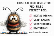 Whimsical Easter Bee Clipart, an Illustration by Libby Wishes (Thumbnail 2 of 6)