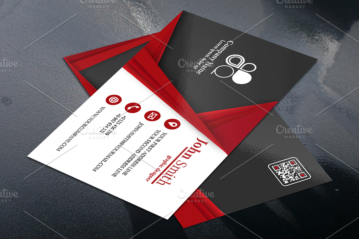 Business Card Modern Templates, a Business Card Template by Design with Qurat (Photo 4 of 6)