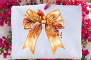 Fall Autumn Bow Clipart Bundle., a Seasonal Illustration by SVGArt (Thumbnail 4 of 5)