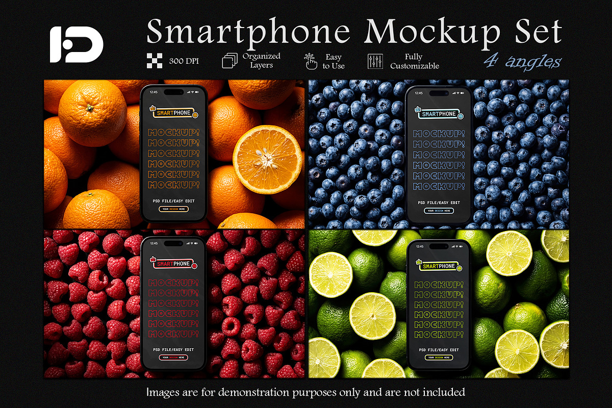 Smartphone Mockup Set, a Device Mockup by ForgeDesign (Photo 1 of 6)