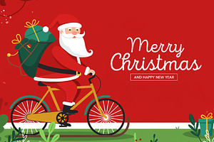 Template Merry Christmas & New Year