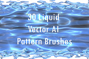 30 Liquid Splash Illustrator  Brushe, a Brush Add-On by Kseniya-Omega (Thumbnail 1 of 8)