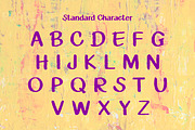 Letters Painted Fonts, a Script Font by N Nakorn Creative (Thumbnail 5 of 7)