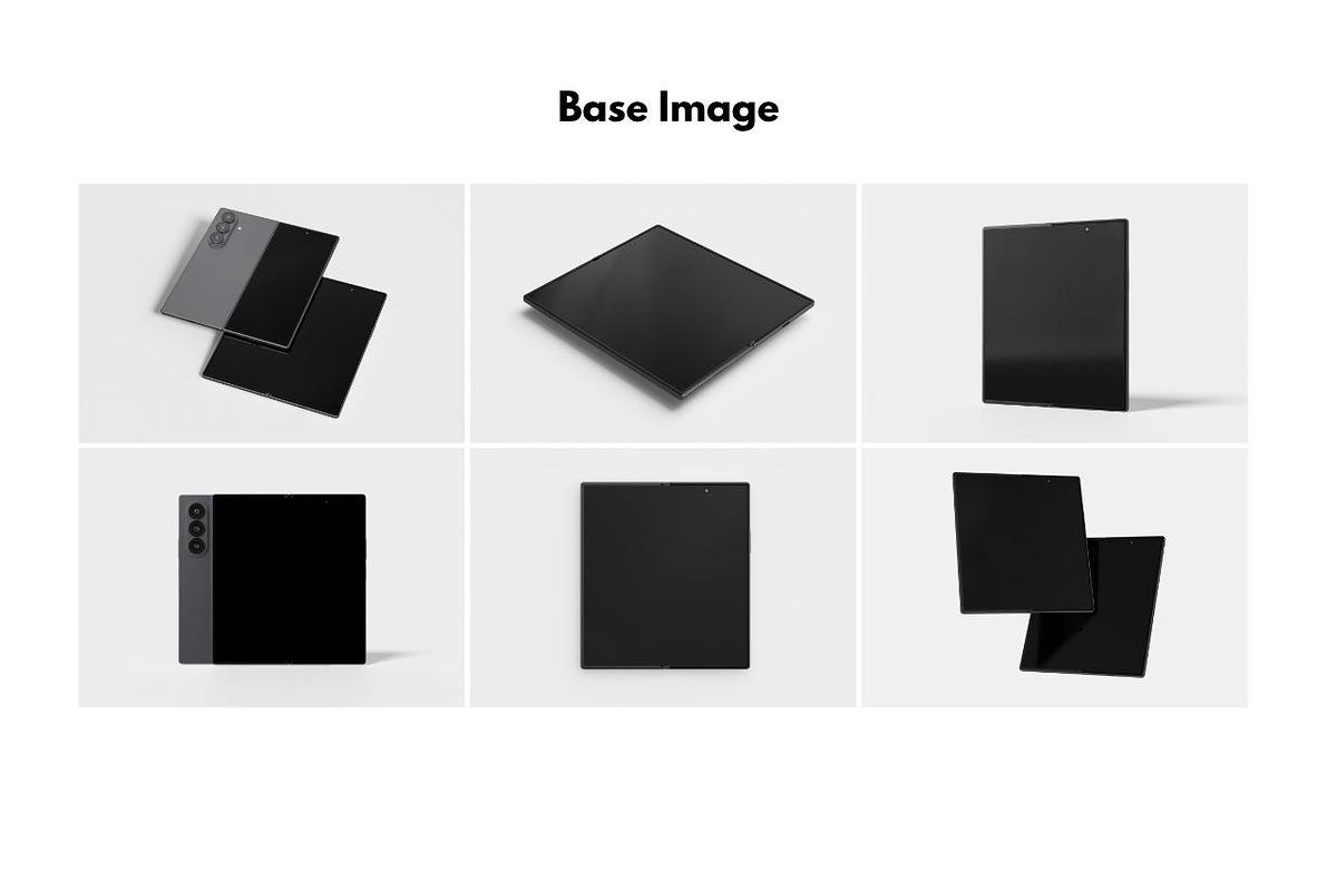 Smartphone Galaxy Z Fold 7 Mockup, an Android Mockup by DSNA Mockup