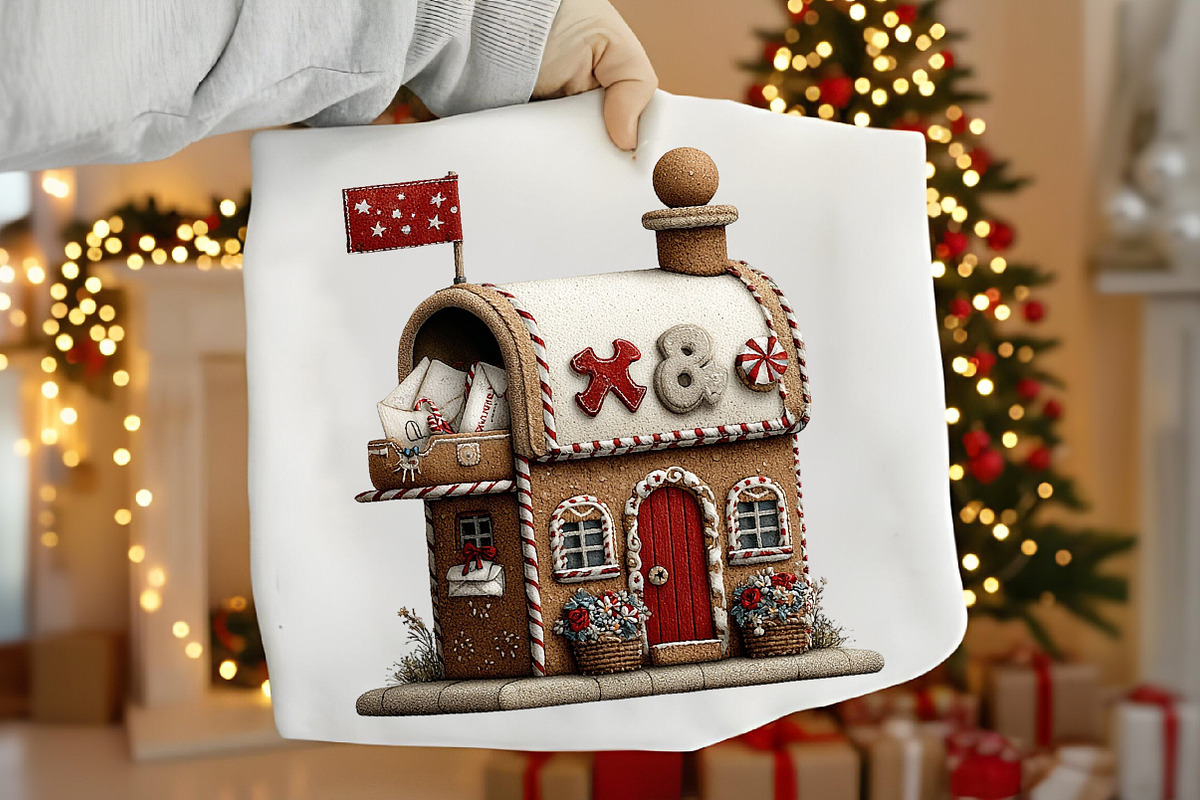 Gingerbread Christmas Clipart, an Illustration by Canvas Craft (Photo 4 of 6)