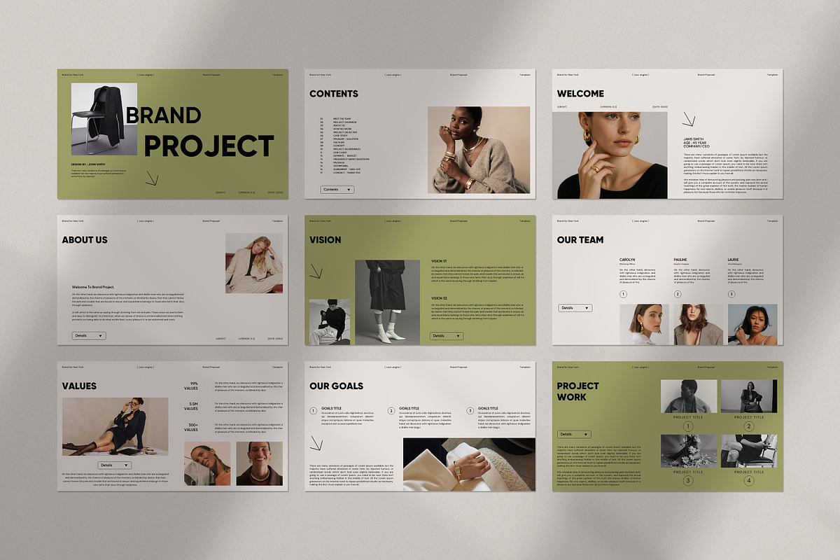 Brand Project Presentation Template preview 7