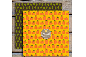 Autumn Fall Pumpkin Digital Papers