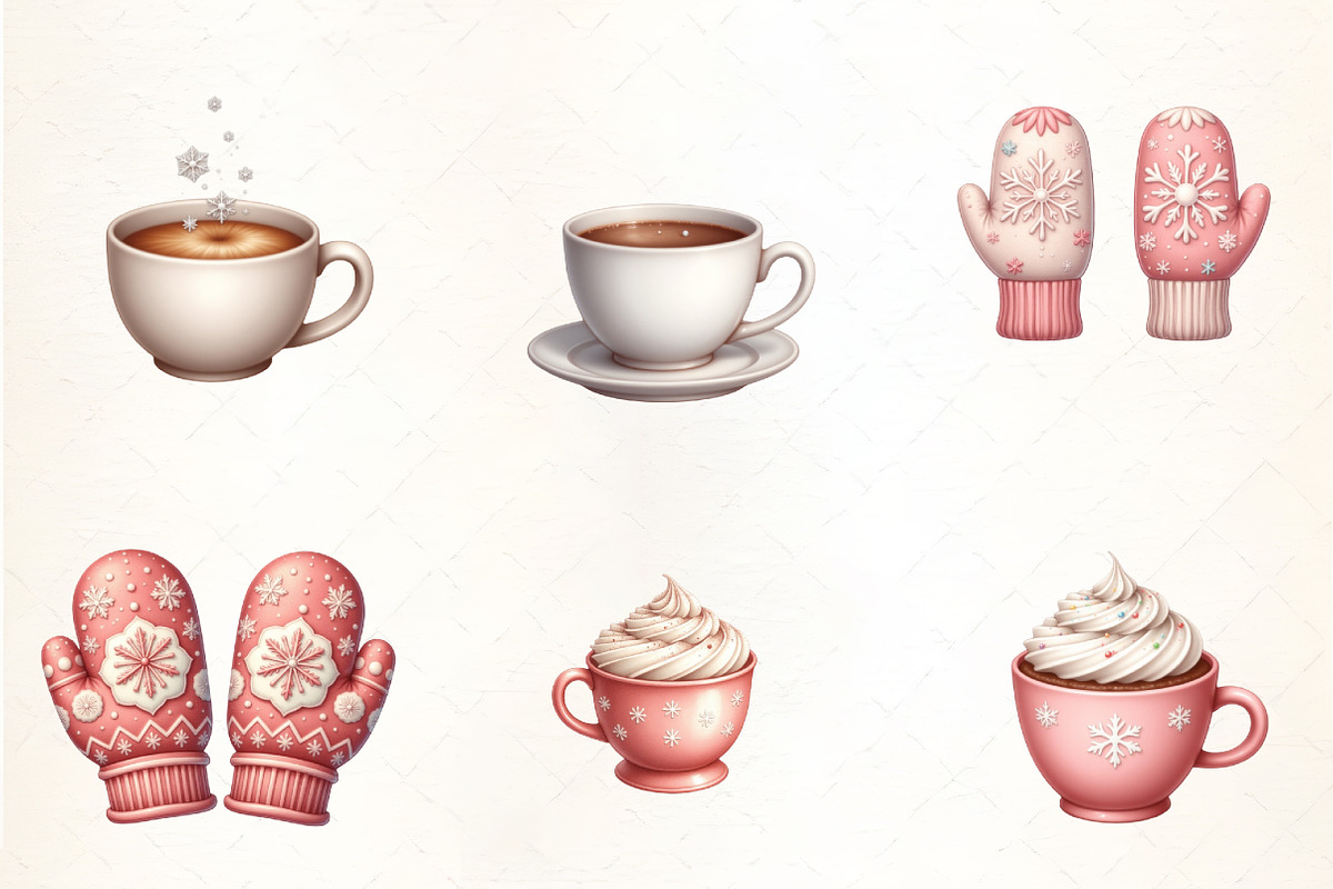Cozy Winter Clipart Bundle, Blue Sno, an Illustration by CrexoraLab (Photo 2 of 5)