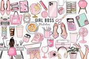 Girl Boss Clipart, Boss Babe Clipart, a Decorative Illustration by Paper Artsthetics (Thumbnail 1 of 3)