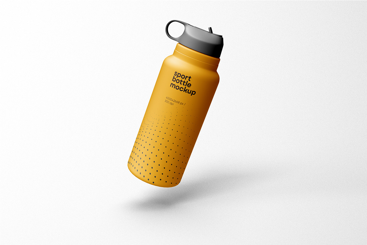 Sport Water Bottle Mockup, a Packaging Mockup by dpi (Photo 3 of 8)