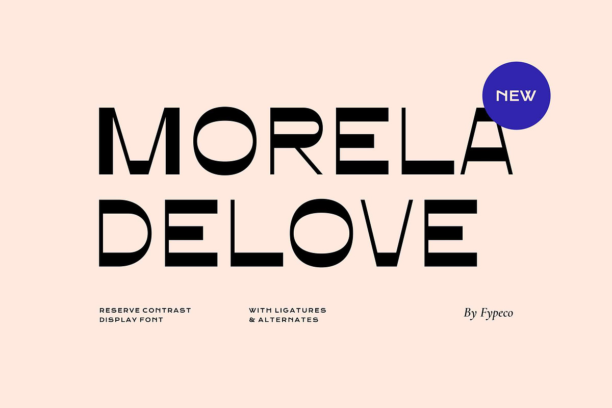 Morela Delove-Contrast Display Font, a Sans Serif Font by Fype Co. (Photo 1 of 5)