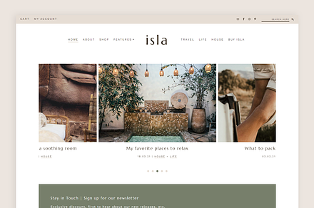 Isla Theme • Genesis Child Theme, a WordPress Template by Code + Coconut