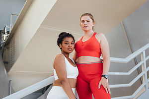 Portrait of two plus-size females, a Sports & Recreation Photo by Artem Varnitsin