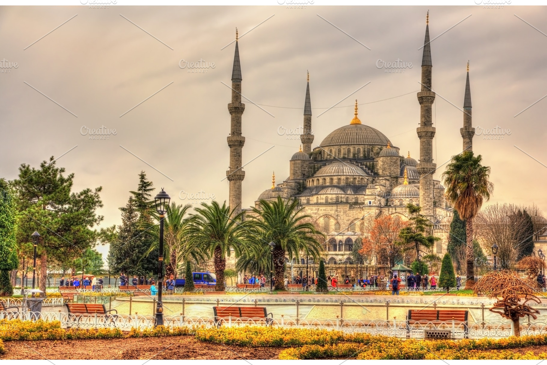Sultan ahmet mosque blue mosque in istanbul turkey containing mosque, an Architecture Photo by Leonid Andronov