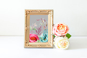 Gold frame mockup-Smart object, a Print Template by Papaya Craft (Thumbnail 2 of 2)