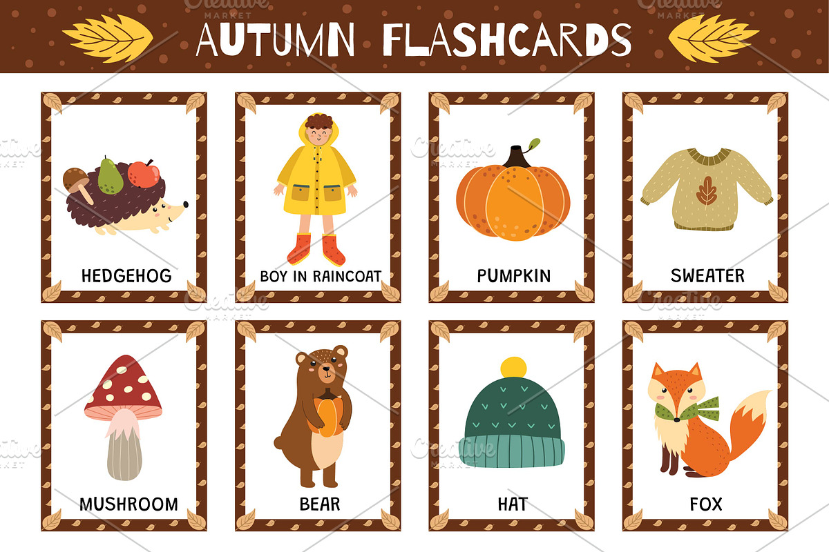 Flashcards for Kids Bundle: 570 in 1, an Education Illustration by Gulnara Sabirova (Photo 27 of 48)