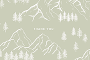 Forest Mountain Vector Illustrations, an Illustration by Emma Webb Studio (Thumbnail 9 of 9)