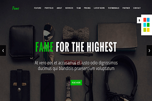 Fame -Business Onepage HTML Template