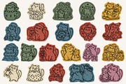 46 Christmas Cat Illustrations, an Animal Illustration by designvectx (Thumbnail 5 of 6)