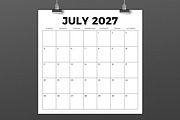 2027 Square Bold 12x12 Calendar, a Print Template by Running With Foxes (Thumbnail 3 of 5)